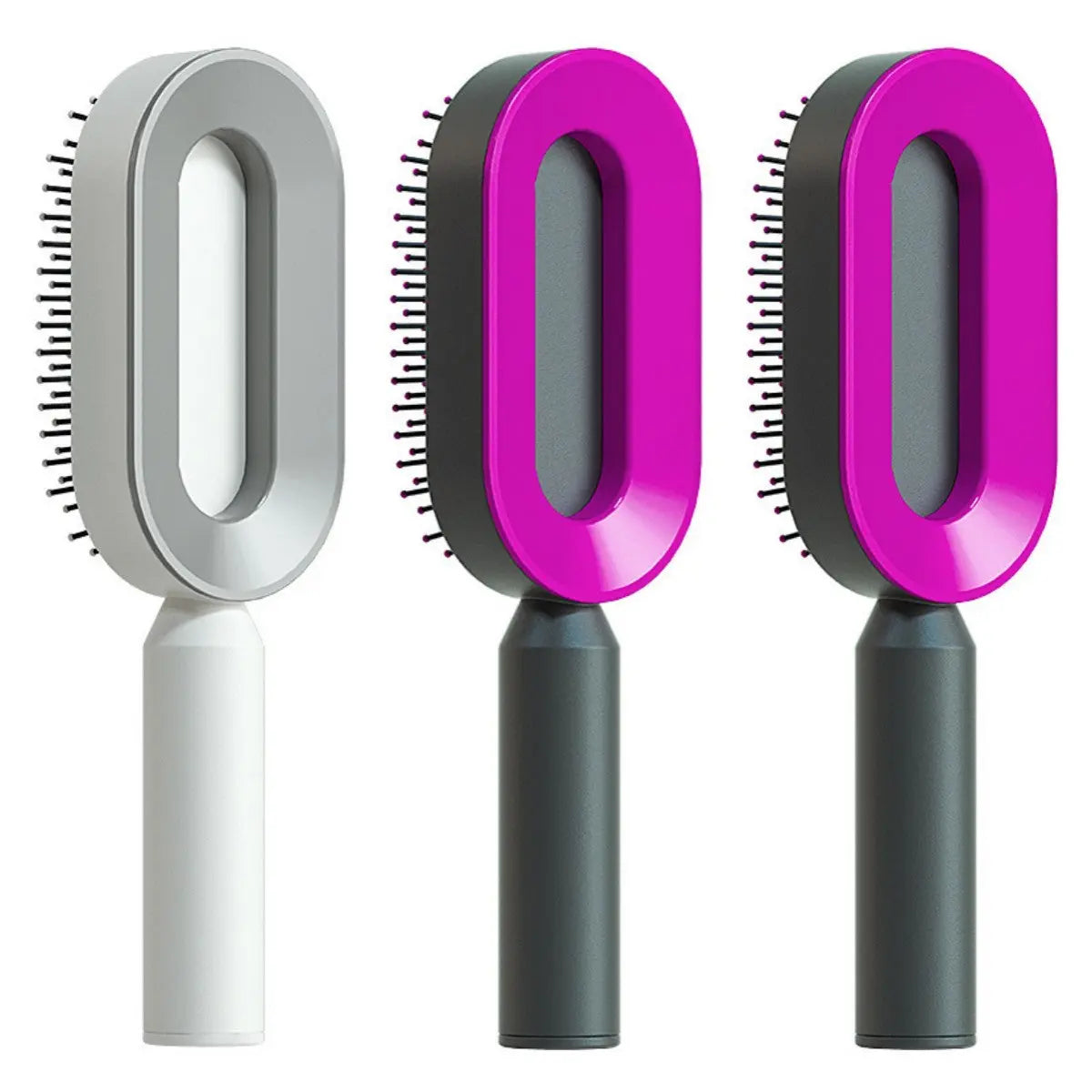 Self Cleaning Hair Brush For Women One-key Cleaning Hair Loss Airbag Massage Scalp Comb Anti-Static Hairbrush LeRameauShop