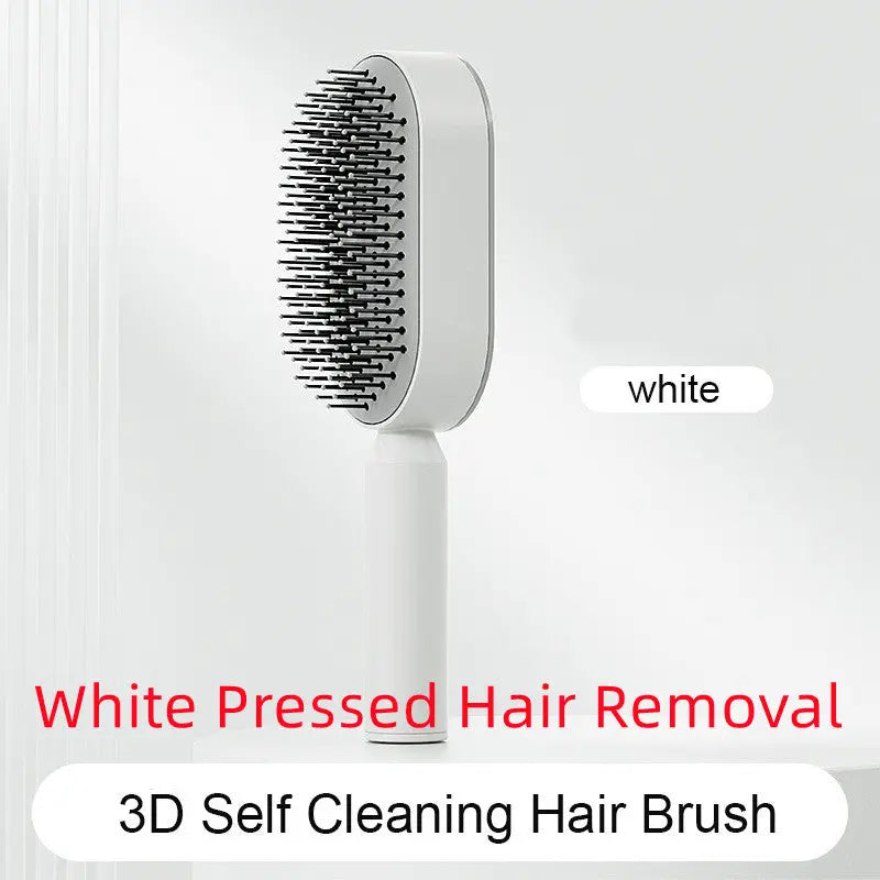 Self Cleaning Hair Brush For Women One-key Cleaning Hair Loss Airbag Massage Scalp Comb Anti-Static Hairbrush LeRameauShop