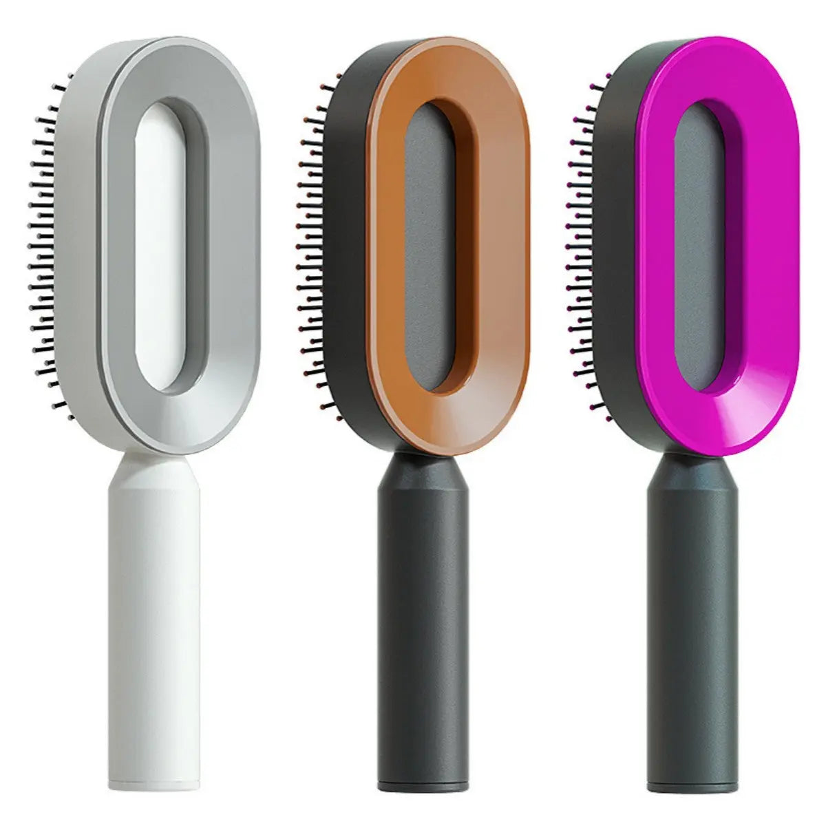 Self Cleaning Hair Brush For Women One-key Cleaning Hair Loss Airbag Massage Scalp Comb Anti-Static Hairbrush LeRameauShop