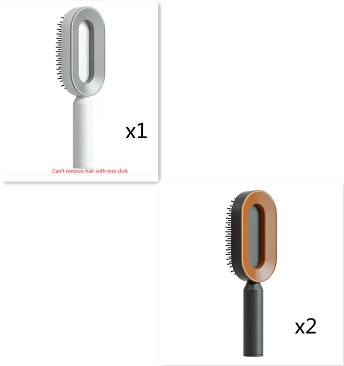 Self Cleaning Hair Brush For Women One-key Cleaning Hair Loss Airbag Massage Scalp Comb Anti-Static Hairbrush LeRameauShop