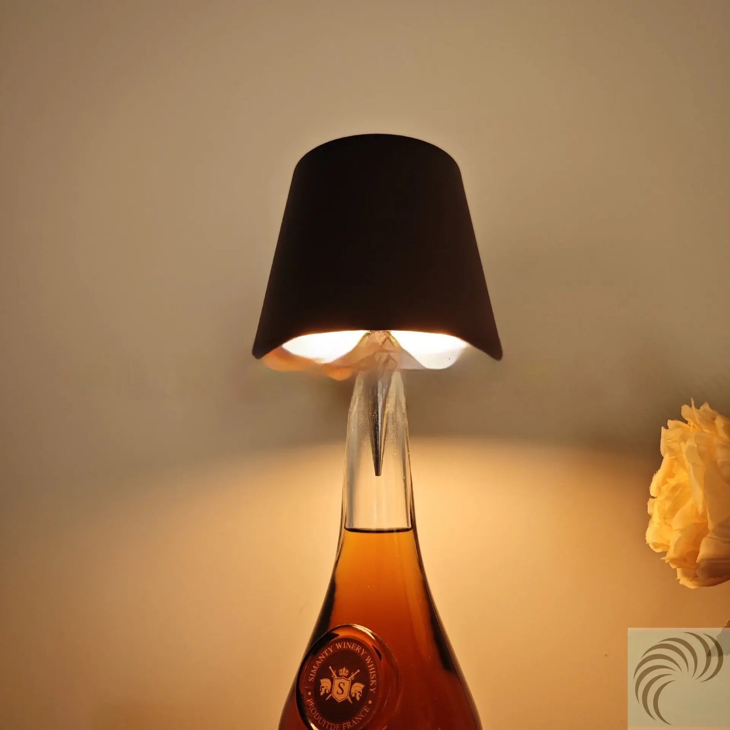 Exclusive For Cross-border Plug-in Wine Bottle Lights Three-color Dimming Metal Wine Bottle Table Lamp LeRameauShop