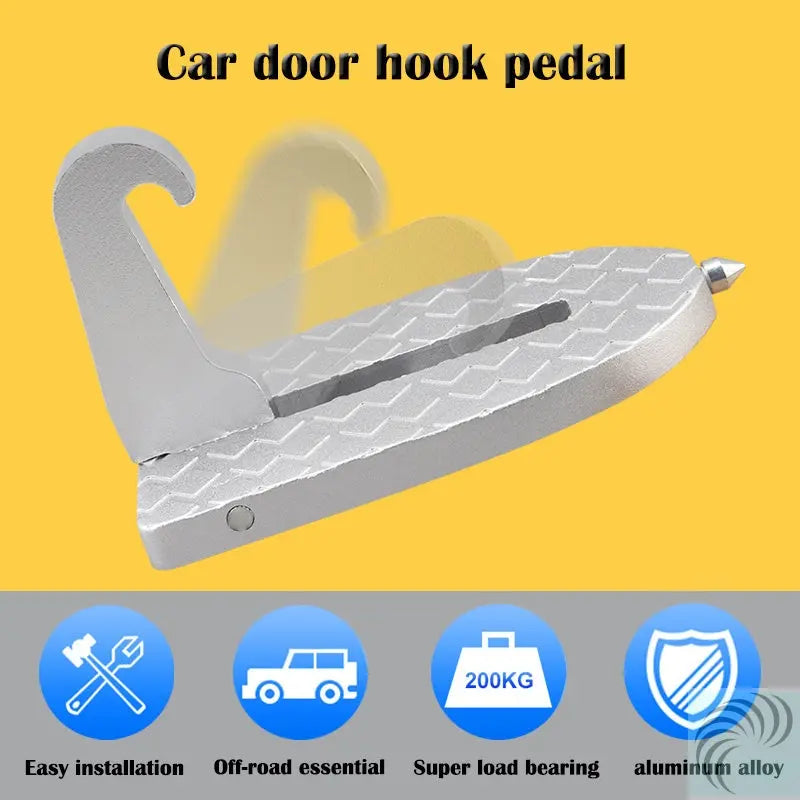 Marchepied de porte de voiture pliable, c'est aussi un marteau de sécurité ! LeRameauShop