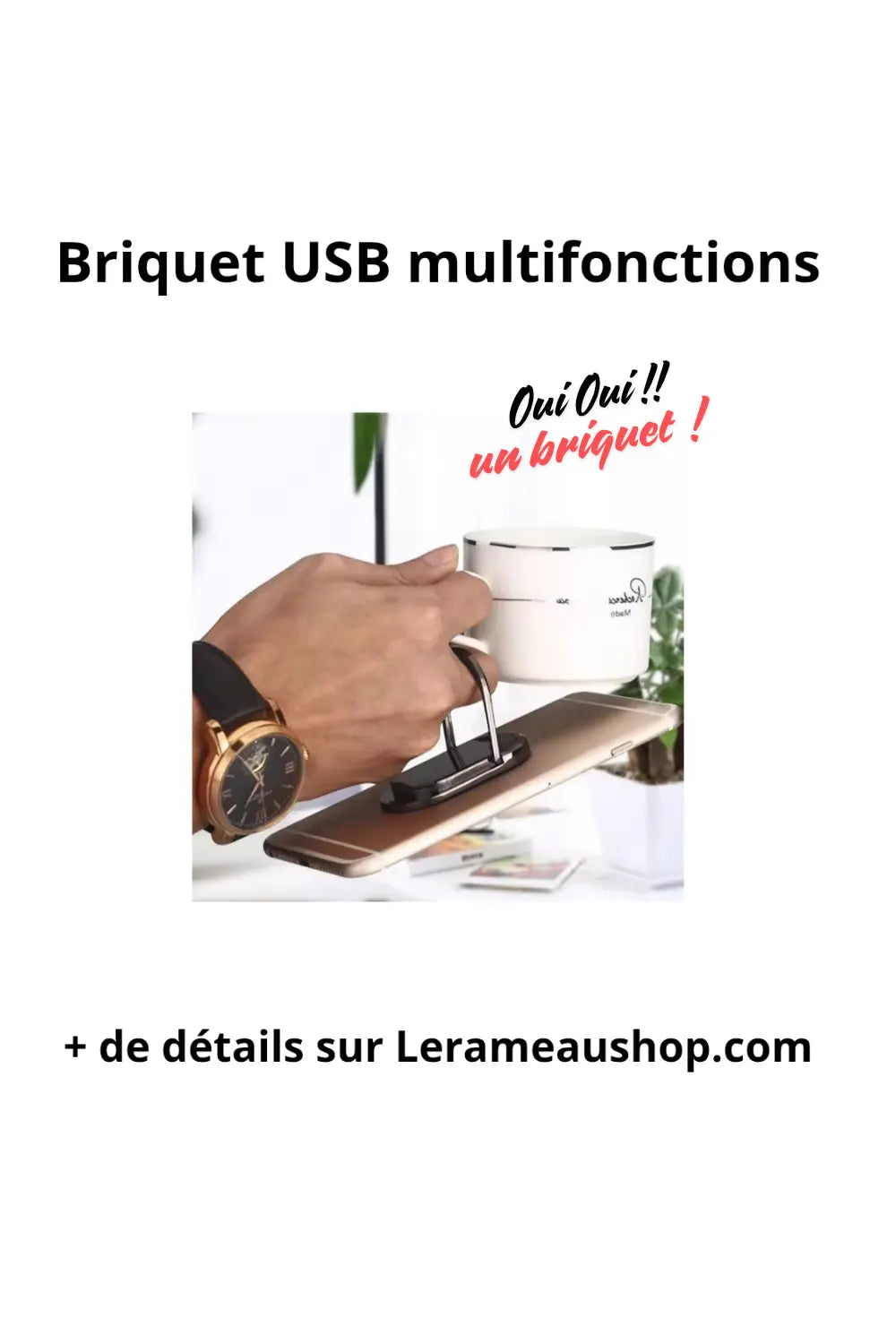 Briquet USB - LeRameauShop