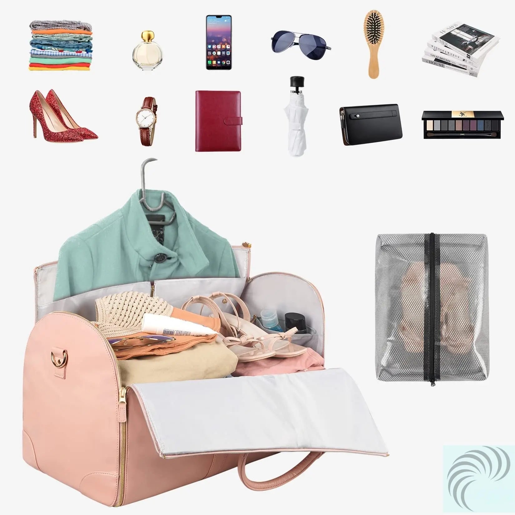 Sac de voyage grande capacité pour femme, sac à main pliable, sac à vêtements imperméable LeRameauShop