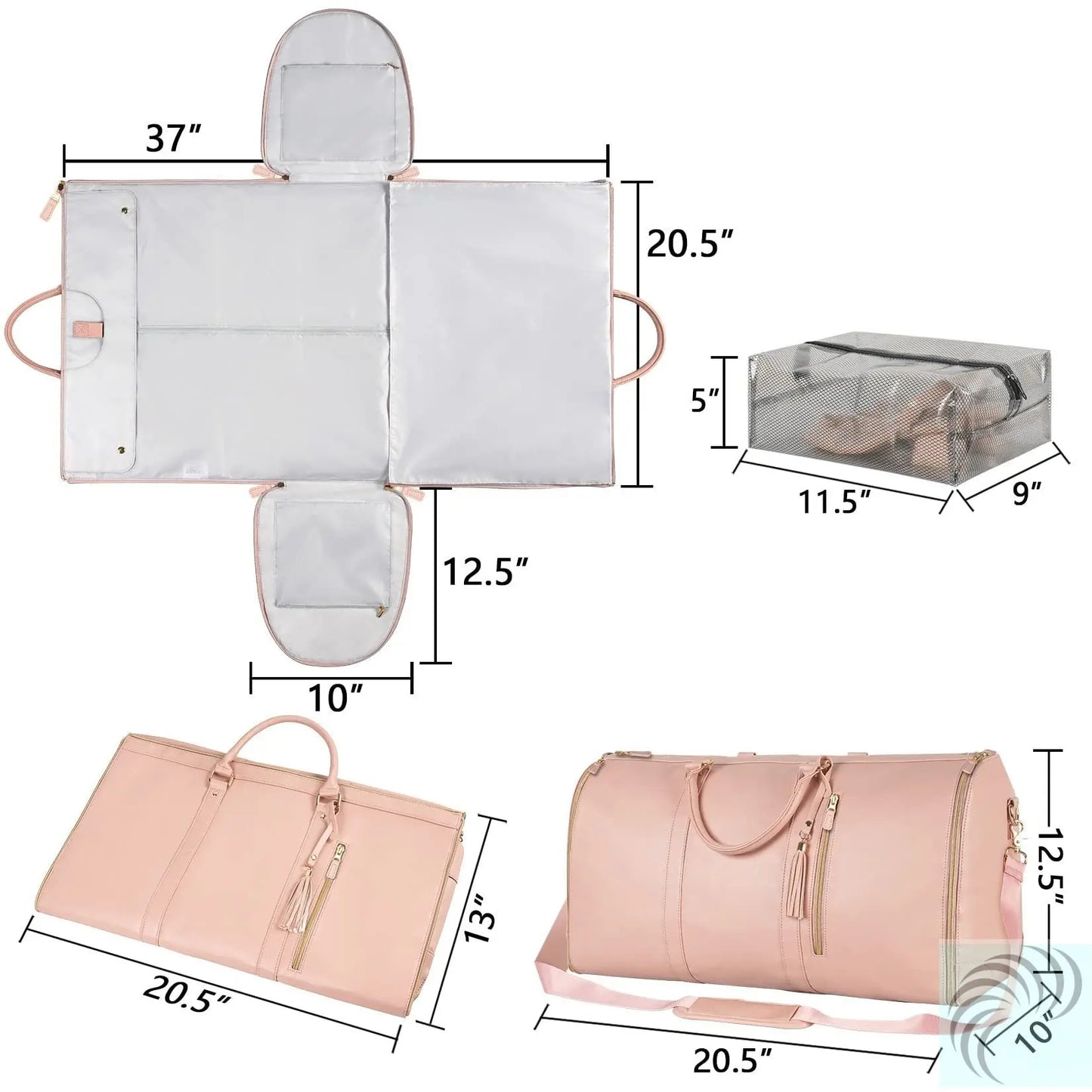 Sac de voyage grande capacité pour femme, sac à main pliable, sac à vêtements imperméable LeRameauShop