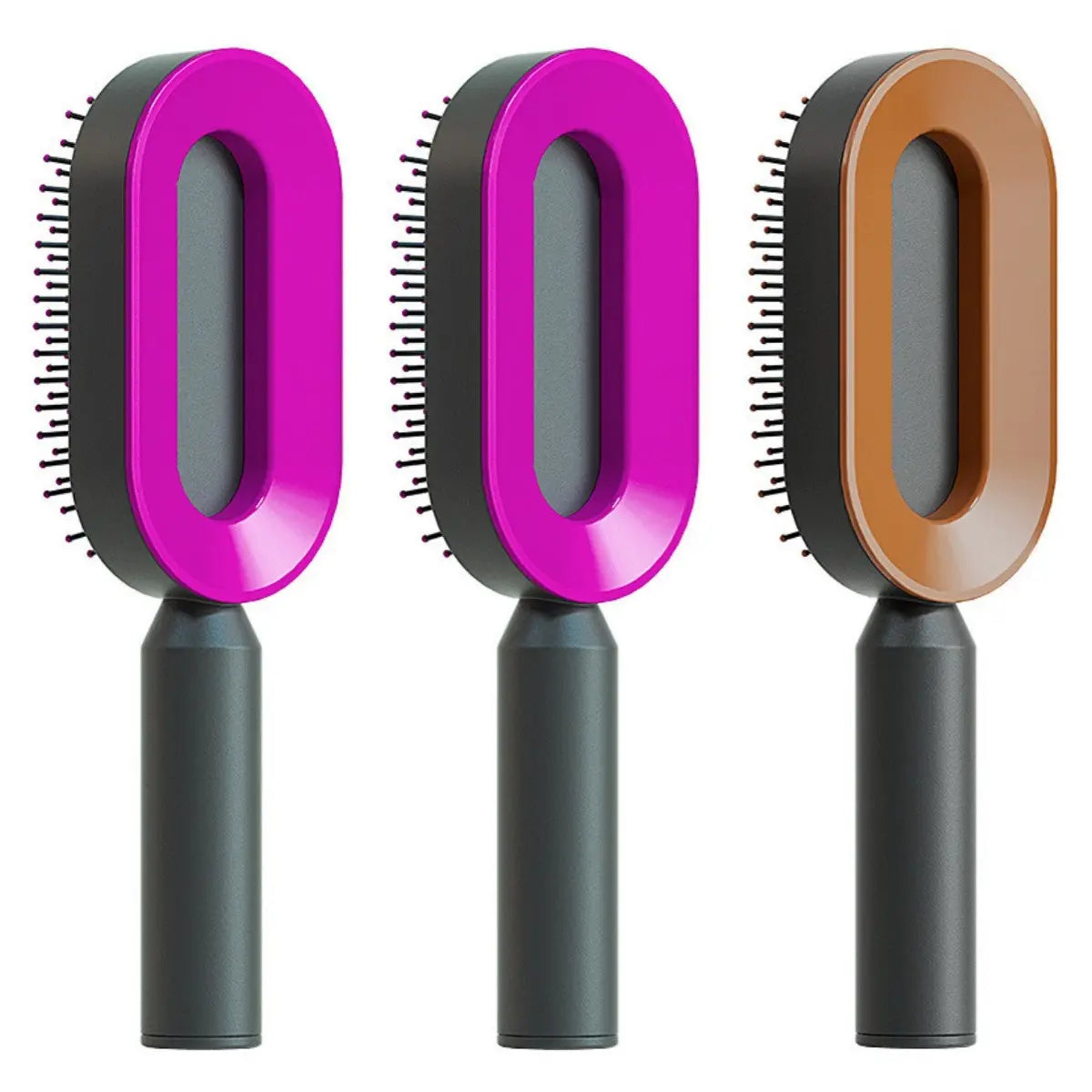 Self Cleaning Hair Brush For Women One-key Cleaning Hair Loss Airbag Massage Scalp Comb Anti-Static Hairbrush LeRameauShop