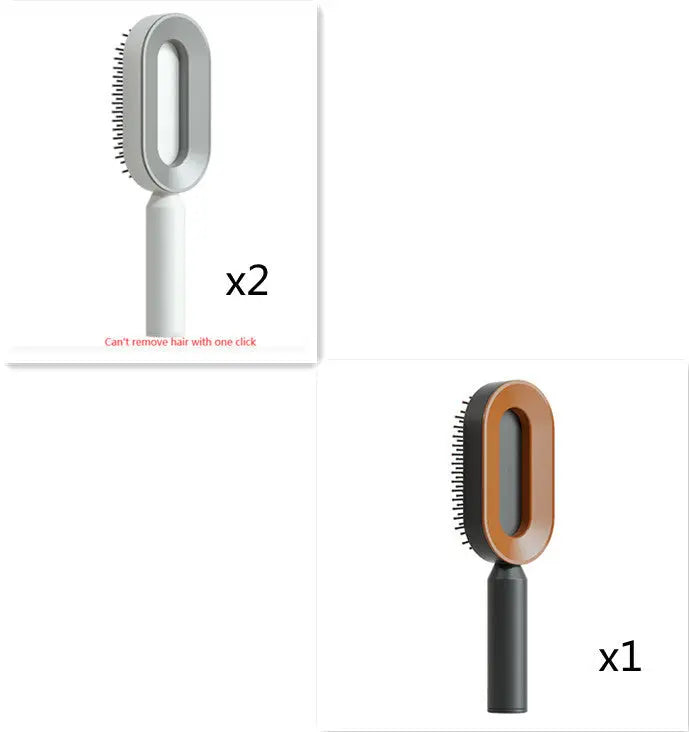 Self Cleaning Hair Brush For Women One-key Cleaning Hair Loss Airbag Massage Scalp Comb Anti-Static Hairbrush LeRameauShop