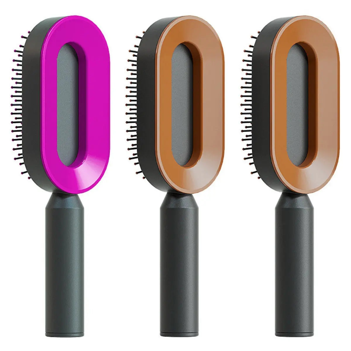 Self Cleaning Hair Brush For Women One-key Cleaning Hair Loss Airbag Massage Scalp Comb Anti-Static Hairbrush LeRameauShop