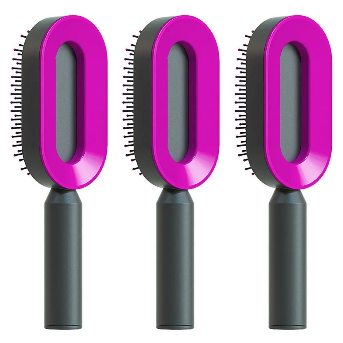 Self Cleaning Hair Brush For Women One-key Cleaning Hair Loss Airbag Massage Scalp Comb Anti-Static Hairbrush LeRameauShop