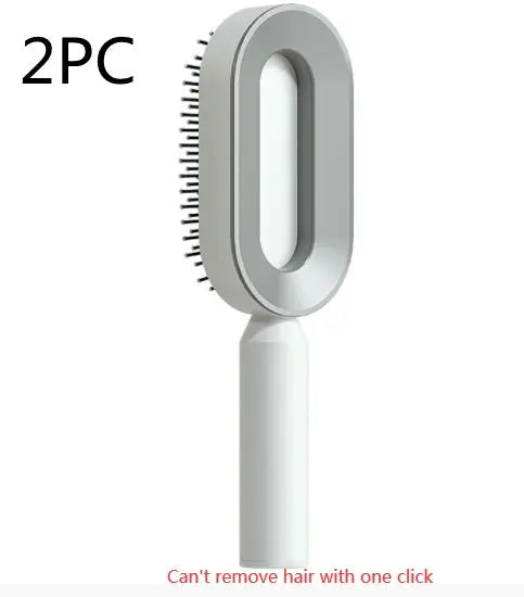 Self Cleaning Hair Brush For Women One-key Cleaning Hair Loss Airbag Massage Scalp Comb Anti-Static Hairbrush LeRameauShop