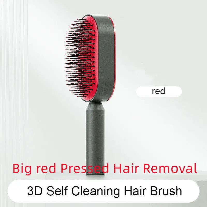 Self Cleaning Hair Brush For Women One-key Cleaning Hair Loss Airbag Massage Scalp Comb Anti-Static Hairbrush LeRameauShop