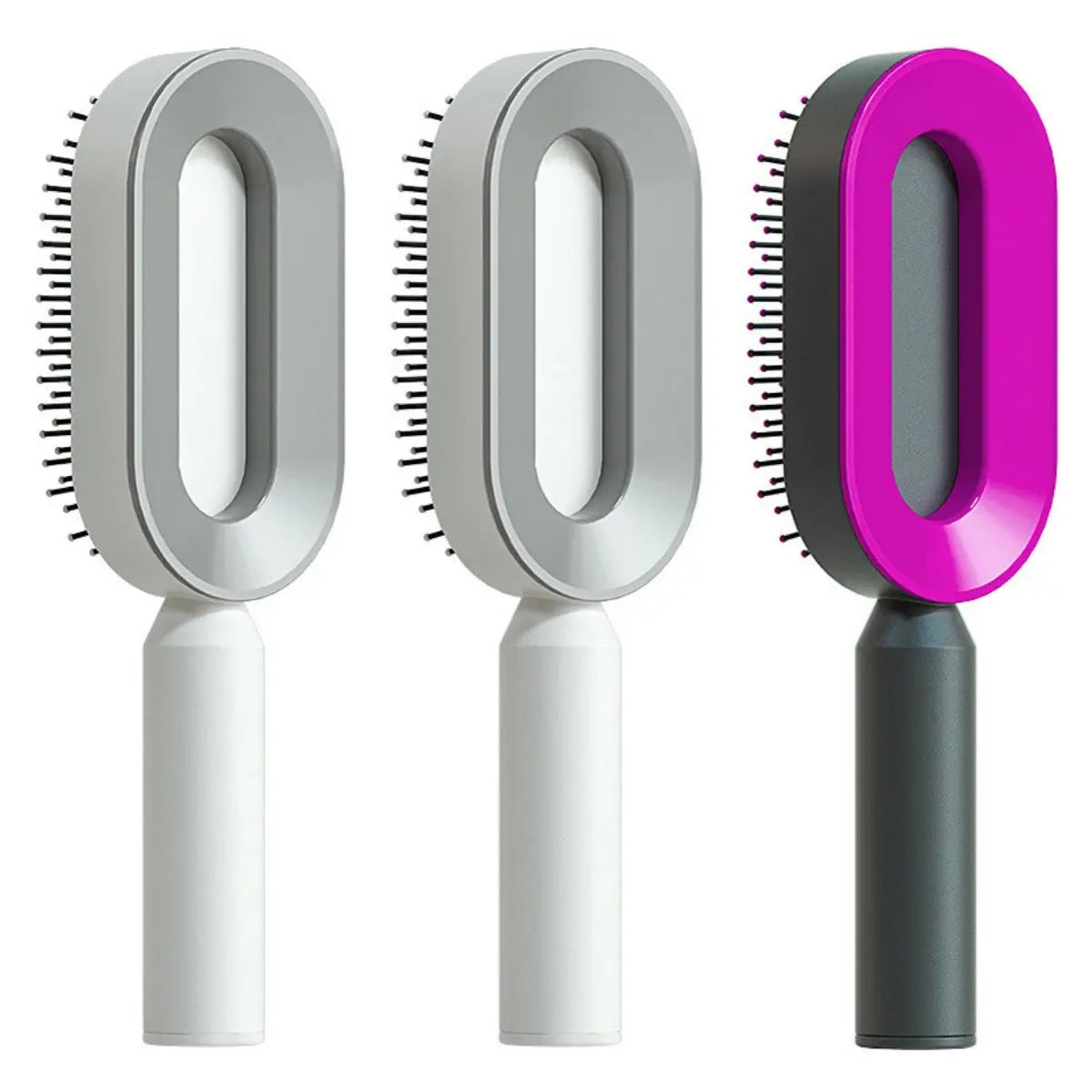 Self Cleaning Hair Brush For Women One-key Cleaning Hair Loss Airbag Massage Scalp Comb Anti-Static Hairbrush LeRameauShop