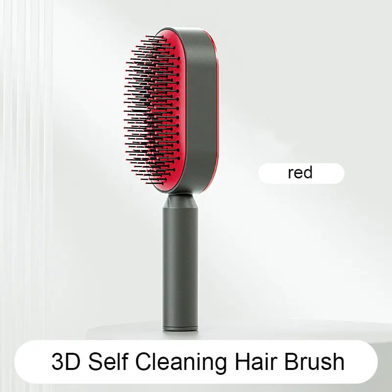 Self Cleaning Hair Brush For Women One-key Cleaning Hair Loss Airbag Massage Scalp Comb Anti-Static Hairbrush LeRameauShop
