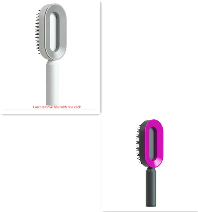Self Cleaning Hair Brush For Women One-key Cleaning Hair Loss Airbag Massage Scalp Comb Anti-Static Hairbrush LeRameauShop