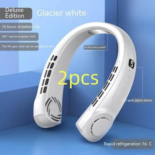 Ventilateur de cou portable, silencieux et multifonctionnel LeRameauShop
