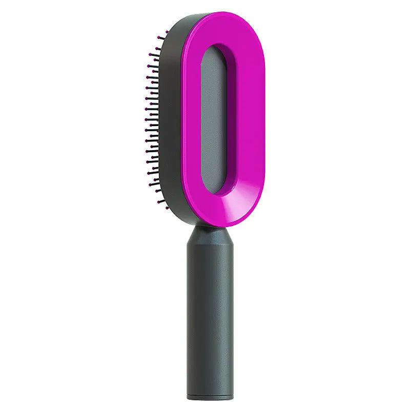 Self Cleaning Hair Brush For Women One-key Cleaning Hair Loss Airbag Massage Scalp Comb Anti-Static Hairbrush LeRameauShop