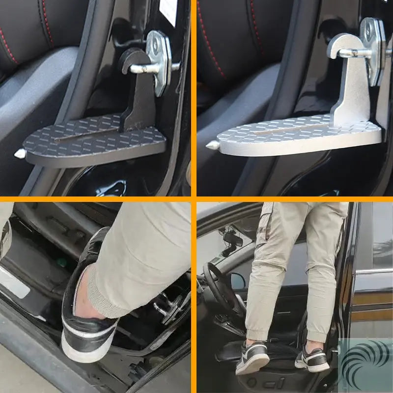 Marchepied de porte de voiture pliable, c'est aussi un marteau de sécurité ! LeRameauShop