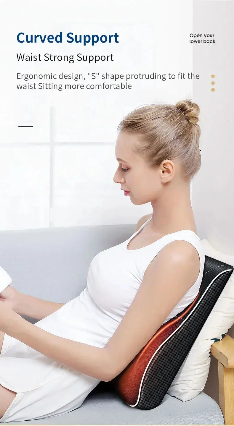 Coussin massant électrique pour la colonne cervicale, le dos, les jambes, tout le corps, coussin valide LeRameauShop