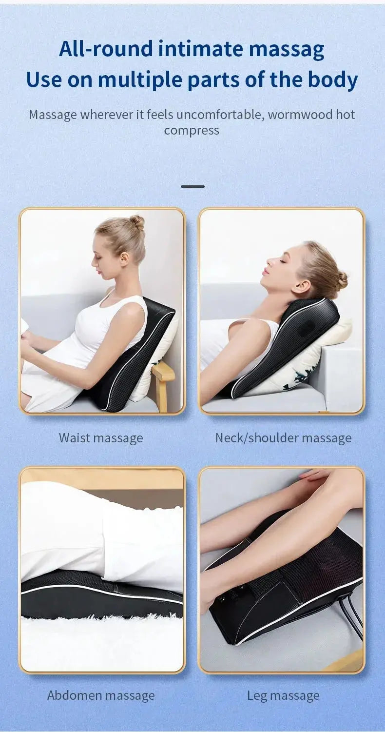 Coussin massant électrique pour la colonne cervicale, le dos, les jambes, tout le corps, coussin valide LeRameauShop