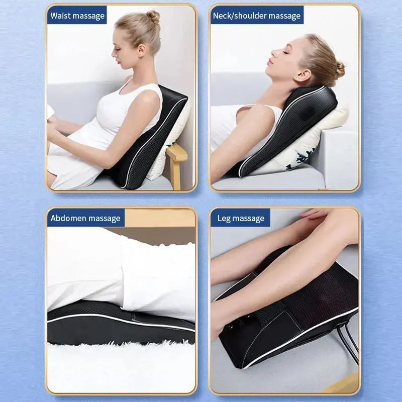 Coussin massant électrique pour la colonne cervicale, le dos, les jambes, tout le corps, coussin valide LeRameauShop